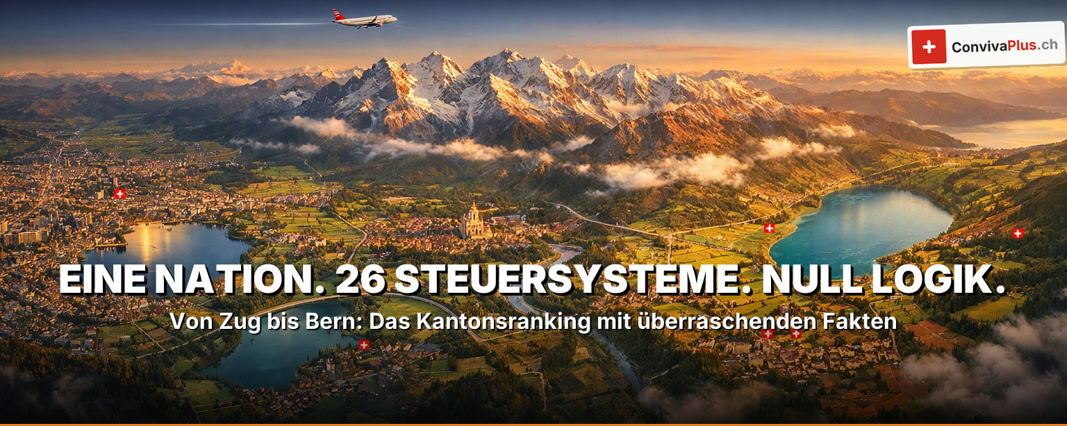 26 Kantone der Schweiz: Bevölkerung, Steuern & überraschende Fakten