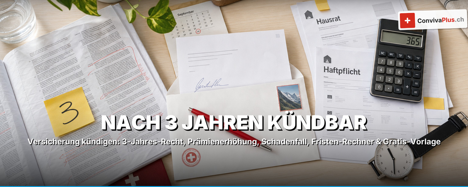 Versicherung kündigen 2026: das 3-Jahres-Recht, Fristen & Vorlage für jede Police