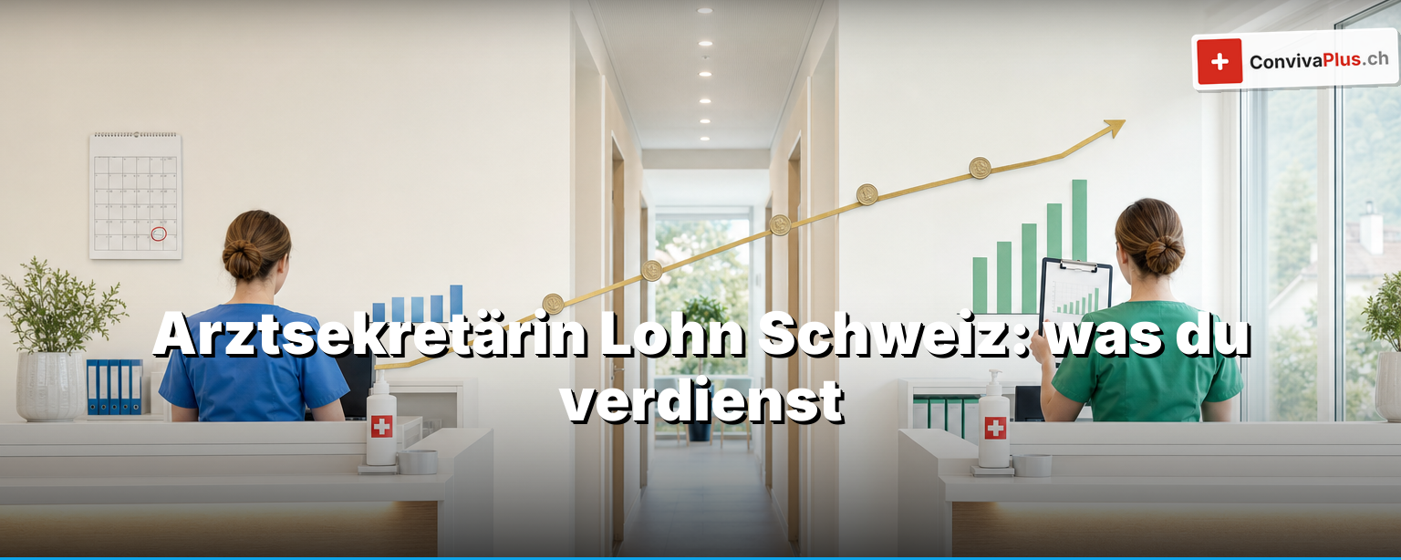 Arztsekretärin Lohn Schweiz: was du wirklich verdienst, und wo du im Vergleich stehst