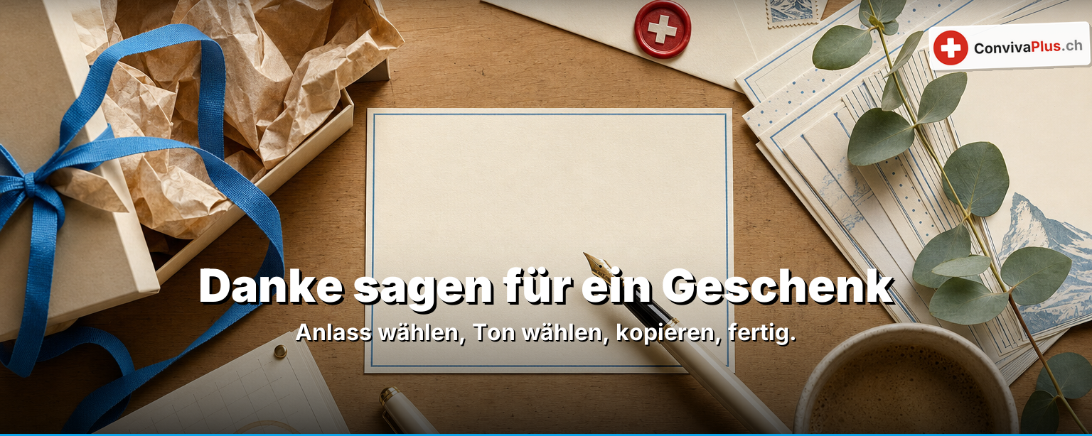 Danke sagen für ein Geschenk: 100+ fertige Vorlagen zum Kopieren