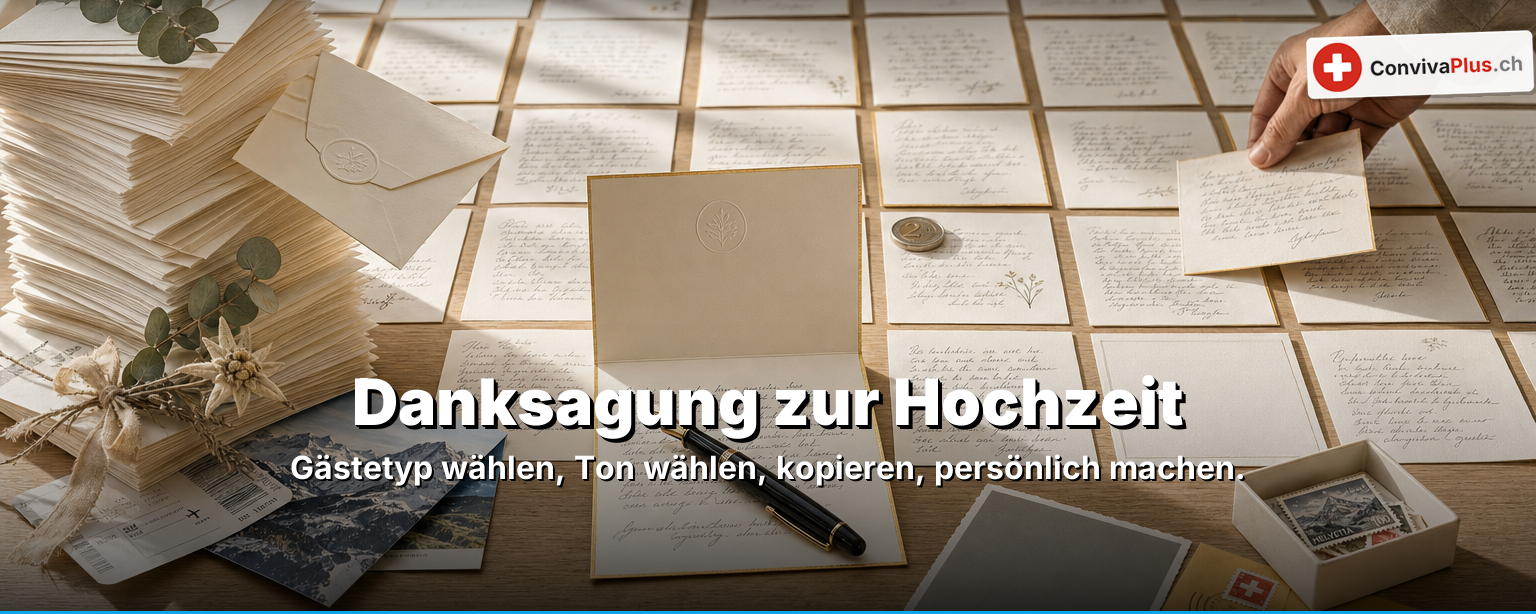 Danksagung zur Hochzeit: 100+ fertige Vorlagen für die Dankeskarte