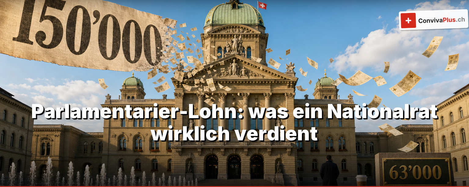 Parlamentarier-Lohn Schweiz: was ein Nationalrat und ein Ständerat wirklich verdienen