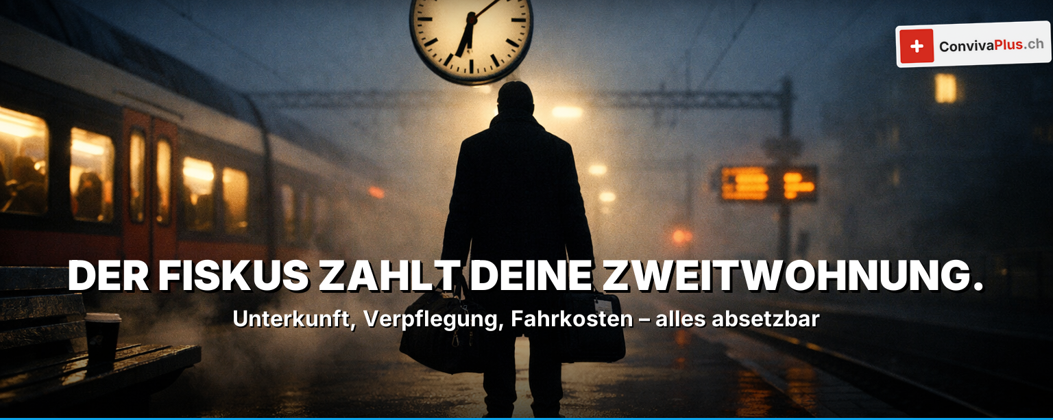 Steuern Wochenaufenthalter 2026: Bis CHF 18'000 abziehen