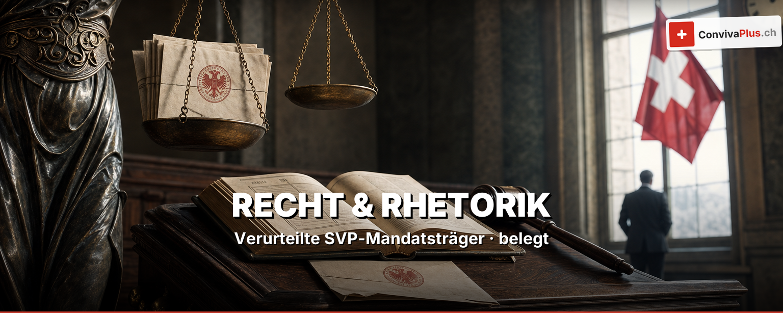 Verurteilte SVP-Politiker: die belegten Fälle im Faktencheck