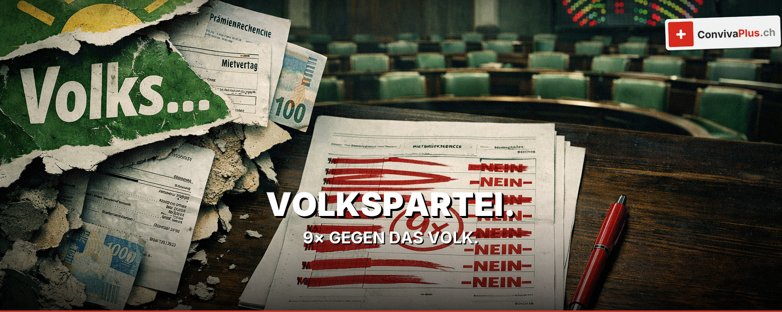 SVP-Radar: 9 Abstimmungen gegen das eigene Volk